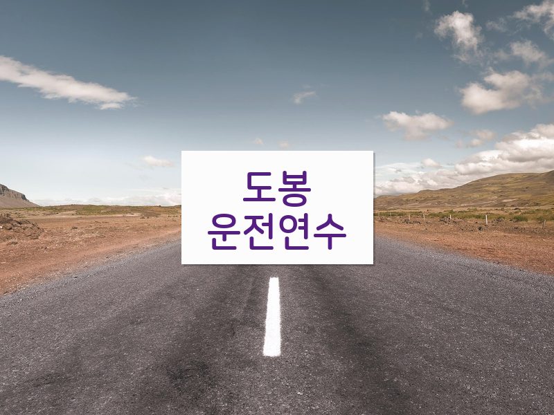 도봉운전연수 후기