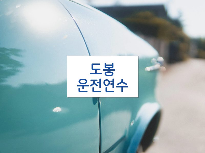 도봉운전연수 후기