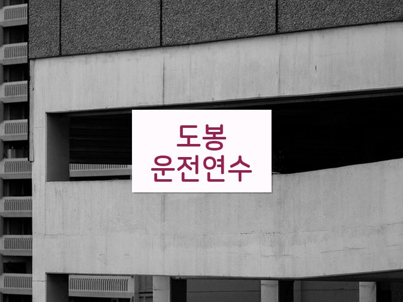 도봉운전연수 후기