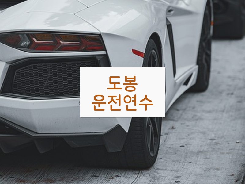 도봉운전연수 후기