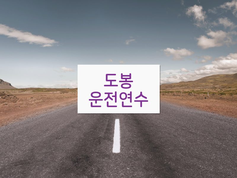 도봉운전연수 후기