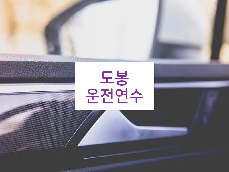 도봉운전연수 후기