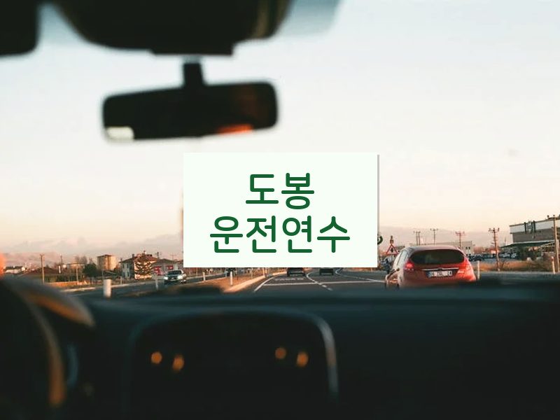 도봉운전연수 후기
