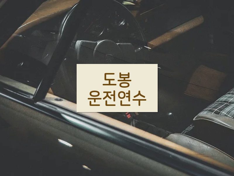 도봉운전연수 후기