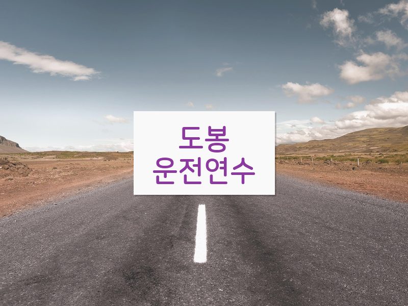 도봉운전연수 후기