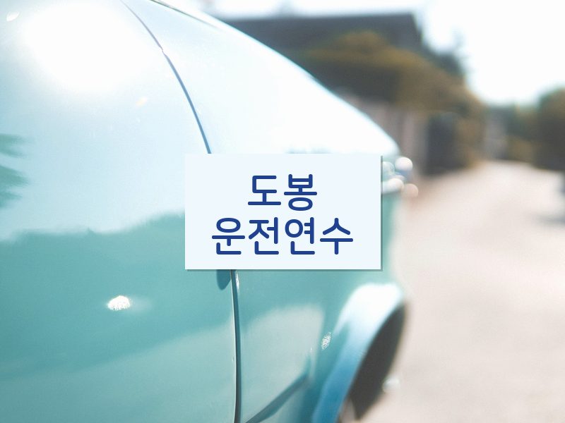 도봉운전연수 후기