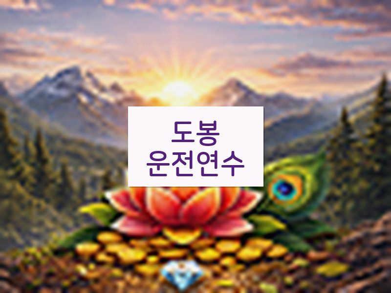 도봉운전연수 후기