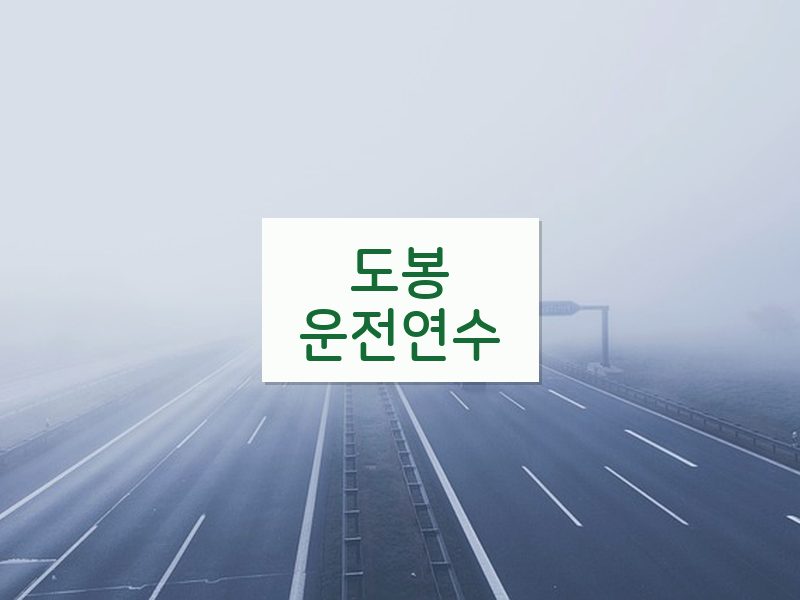 도봉운전연수 후기