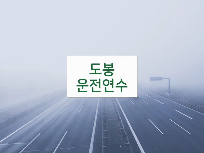 도봉운전연수 후기