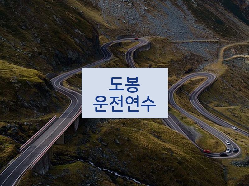 도봉운전연수 후기