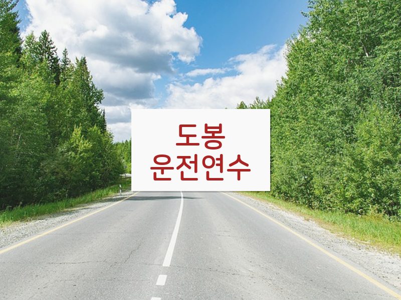 도봉운전연수 후기