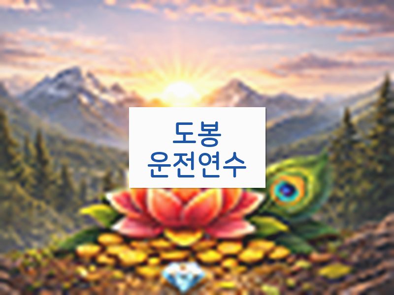 도봉운전연수 후기